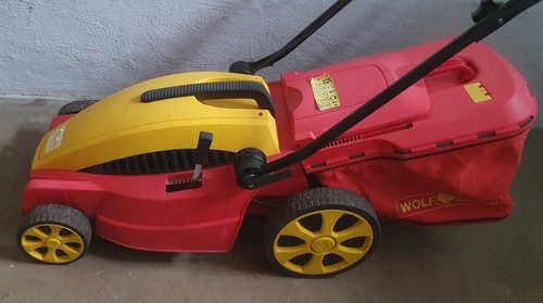 Elektrischer rasenmäher wolf - rasenmäher,